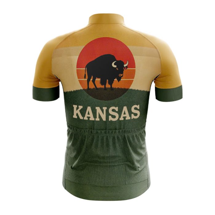 Kansas Buffalo Cycling Jersey - Image 2