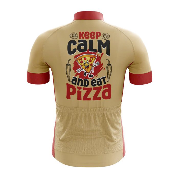 Keep Calm & Eat Pizza Cycling Jersey - Image 2