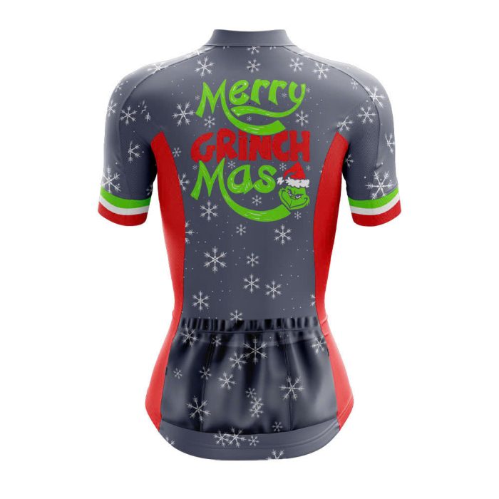 Merry Grinchmas Women's Cycling Jersey - Image 2