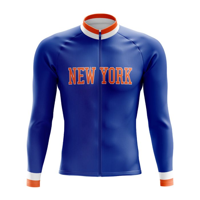 New York Knicks Long Sleeve Cycling Jersey