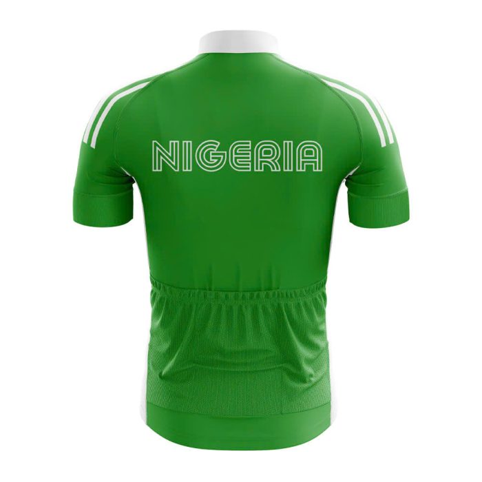 Nigeria Retro Cycling Jersey - Image 2
