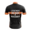 Legends are Born in November Cycling Jersey - Image 2