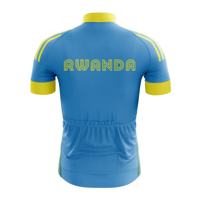 Rwanda Retro Cycling Jersey - Image 2
