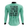 Same Age as Old People Long Sleeve Cycling Jersey - Image 2