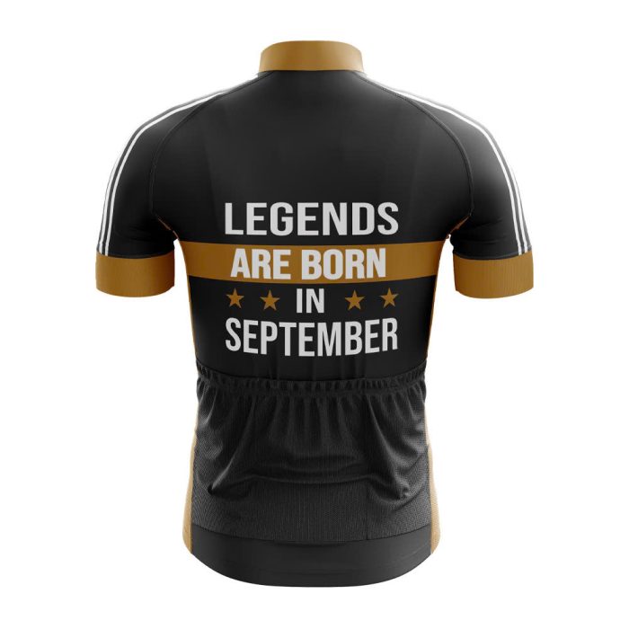 Legends are Born in September Cycling Jersey - Image 2