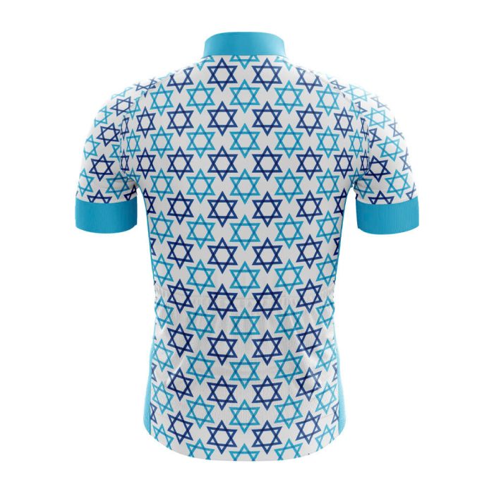Star of David Men's Cycling Jersey - Image 2