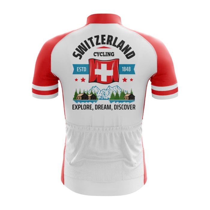 Explore Switzerland Men's Cycling Jersey - Image 2
