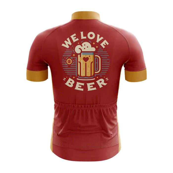 We Love Beer Men's Cycling Jersey - Image 2