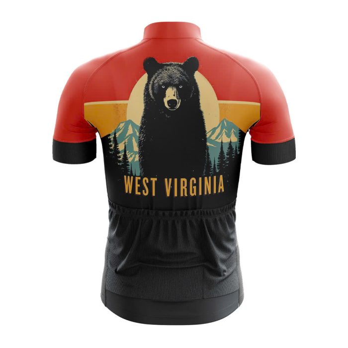 West Virginia Bear Cycling Jersey - Image 2