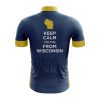 Keep Calm You're From Wisconsin Cycling Jersey - Image 2