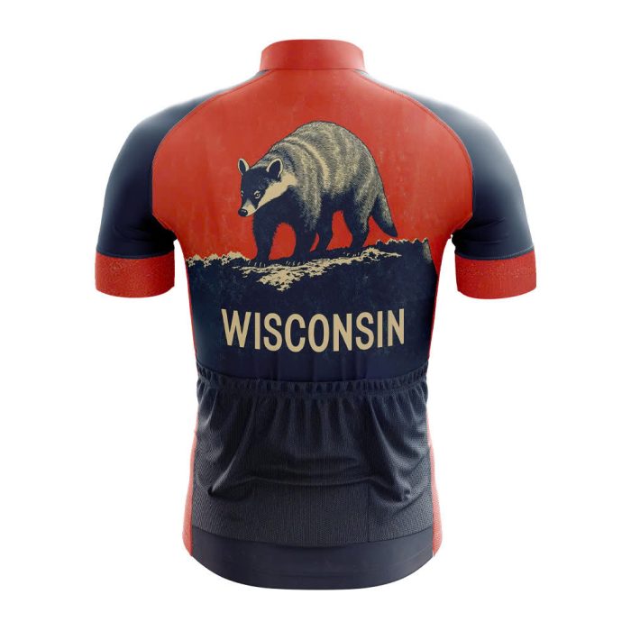 Wisconsin Badger Cycling Jersey - Image 2